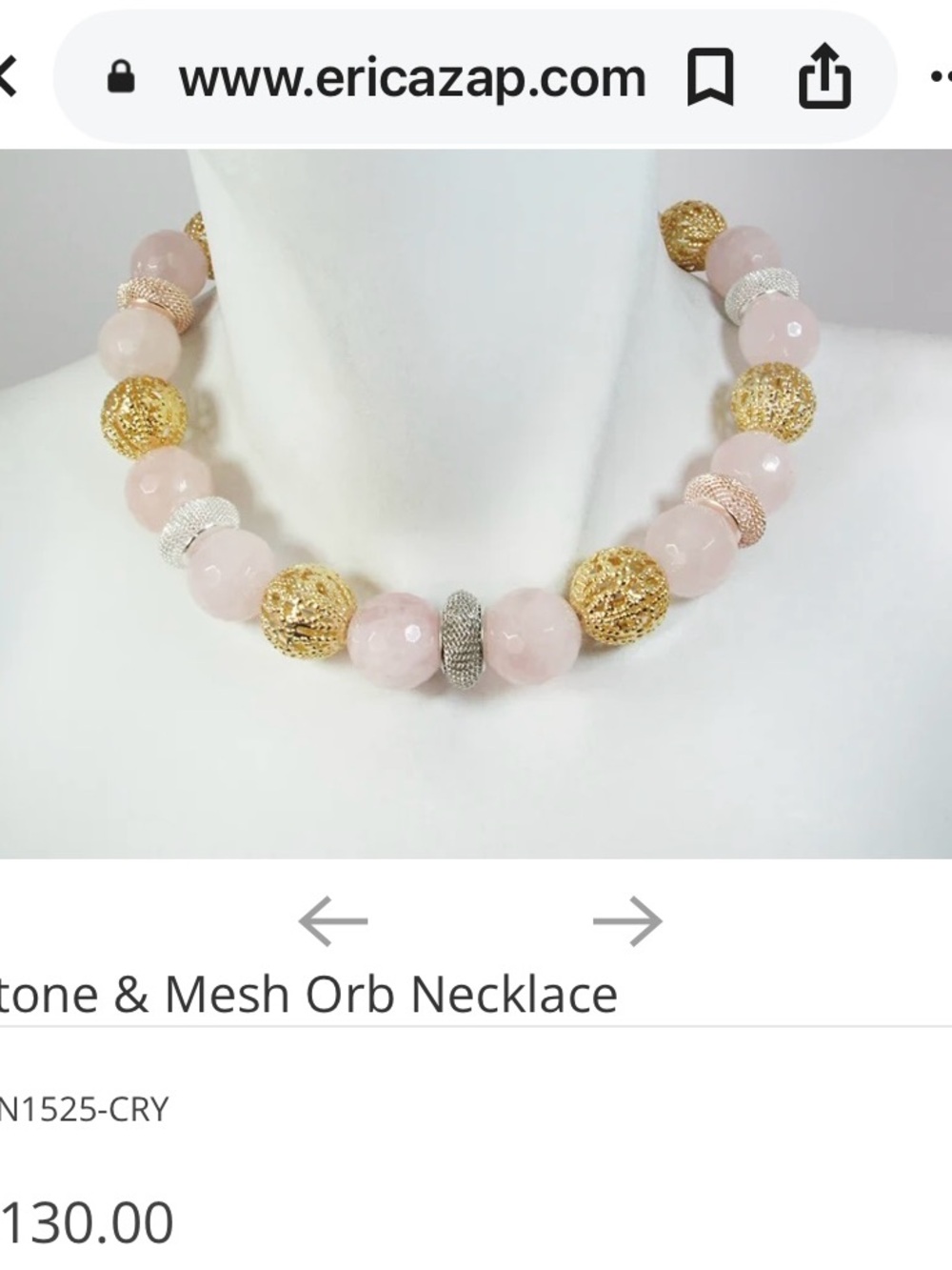 Erica Zap Quartz Bead Necklace - Picture 3 of 7